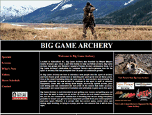 Tablet Screenshot of biggamearchery.com